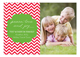 Holiday Chevron Photo Card