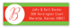 Holiday Dot White Address Label