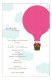 Hot Air Balloon Invitation