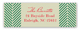 Khaki Pine Needle Jolly Address Labels
