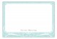 Linen Scrolls Aqua Flat Note Card