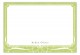 Linen Scrolls Green Flat Note Card