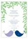 Blue & Lilac Love Birds Engagement Party