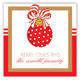 Merry Christmas Ornament Square Sticker