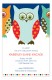 Navy Pattern Owls Invitation
