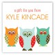 Navy Pattern Owls Square Sticker