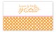 Orange Garden Trellis Calling Card