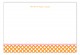 Orange Garden Trellis Flat Note Card