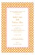 Orange Garden Trellis Invitation