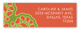 Orange Vintage Lace Fiesta Address Label