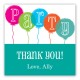 Party Balloons Square Sticker