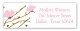 Pink Butterfly Landing Address Label