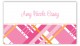 Pink Classic Plaid Calling Card