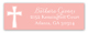 Pink Cross Banner Address Label