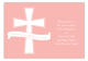 Pink Cross Banner Enclosure Card