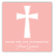 Pink Cross Banner Gift Tag