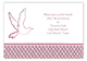 Pink Dove Enclosure Card