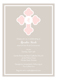 Pink Monogram Cross Invitation