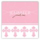 Pink Ornate Cross Enclosure Card