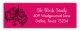 Pink Party Lights Address Label