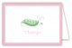 Pink Peapod Folded Note Card
