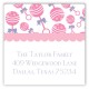 Pink Rattle Square Sticker