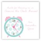 Pink Round the Clock Gift Tag