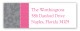 Pink Snowy Grosgrain Address Label