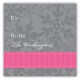 Pink Snowy Grosgrain Gift Tag