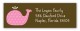 Pink Whale Spout Address Label