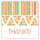 Pizza Party Square Sticker