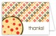 Pizza Pattern Folded Note Card