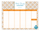 Plaid Damask Pop Calendar Pad