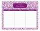 Pretty in Purple Daily Calendar Pad