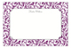 Pretty in Purple Flat Note Card