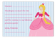 Princess Party Blonde Flat Note Card