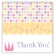 Princess Party Crown Square Sticker