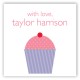 Purple Cupcake Delight Gift Tag