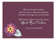 Purple Floral Enclosure Card