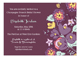 Purple Floral Bridal Shower Invites