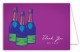 Purple Savvy Cocktail Note Card