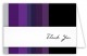 Purple Stripes Note Card
