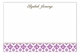Radiant Orchid Pure Pattern Flat Note Card