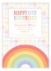 Rainbow Birthday Invitation