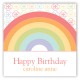 Rainbow Birthday Square Sticker