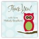 Red Holiday Hoot Gift Tag