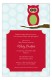 Red Holiday Hoot Invitation