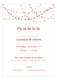 Red Holiday Swag Christmas Party Invitations