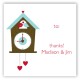 Round the Cuckoo Clock Gift Tag