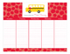 School Days Calendar Pad